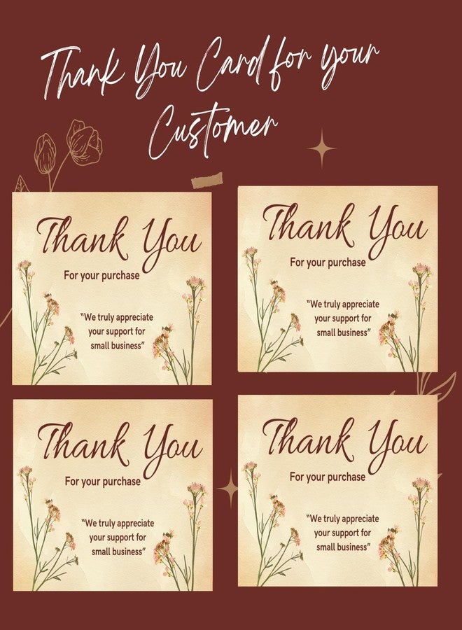 BenignCraft Thank You Tags, 100 Pcs Colored Professional Designed (6 × 9 Cm) Packaging Cards for Gift Shop Small Business E-Commerce, Thanksgiving Labels to Customers - Image 4